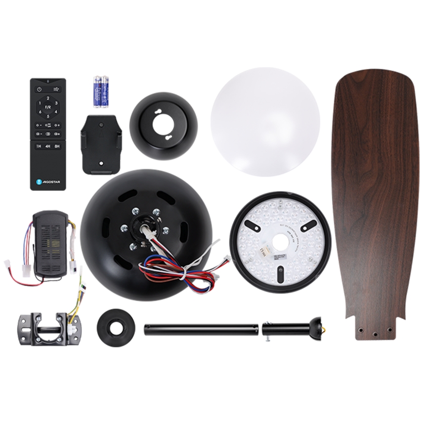 Aigostar - LED dimbare plafondventilator LED/24W/230V 2700-6500K 106,6 cm + afstandsbediening