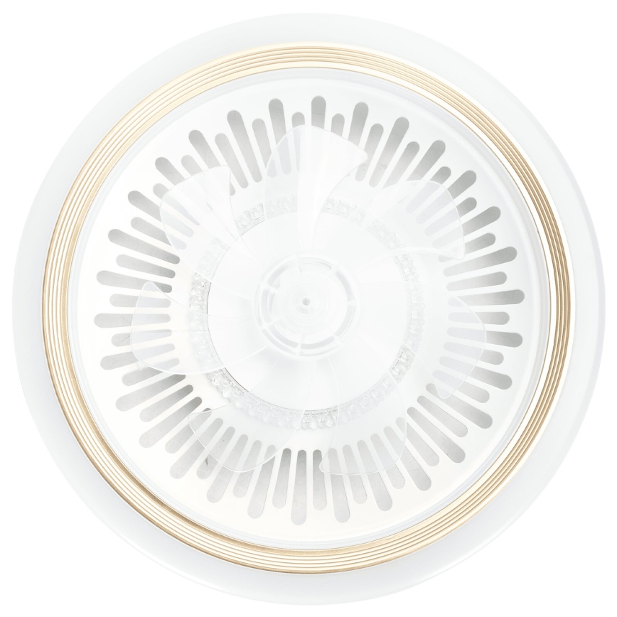 Aigostar - LED dimbare plafondventilator LED/40W/230V 2700/4000/6500K diameter 50 cm + afstandsbediening wit