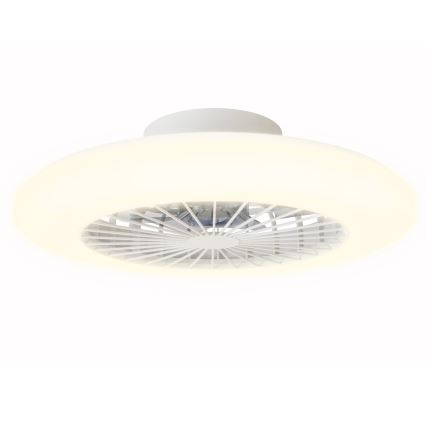 Aigostar - LED Dimbare plafondlamp met ventilator LED/40W/230V 2700-6500K diameter 48,5 cm wit + afstandsbediening