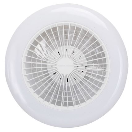 Aigostar - LED Dimbare plafondlamp met ventilator LED/40W/230V 2700-6500K diameter 48,5 cm wit + afstandsbediening