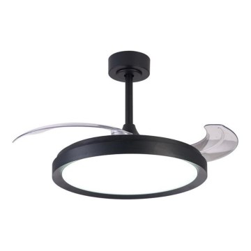 Aigostar - LED dimbare plafondventilator LED/50W/230V 2700-6500K 106cm zwart + afstandsbediening