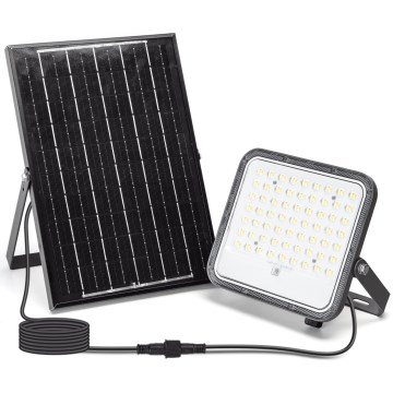 Aigostar - LED Dimbare zonne-schijnwerper LED/100W/3,4V 3000/4000/6500K IP66 + afstandsbediening