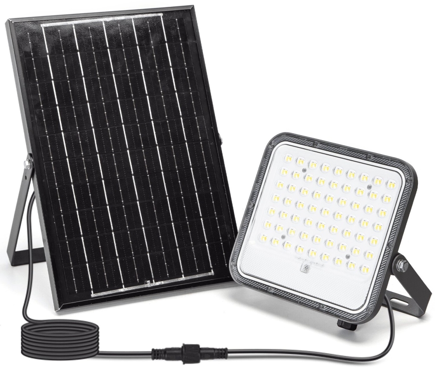 Aigostar - LED Dimbare zonne-schijnwerper LED/100W/3,4V 3000/4000/6500K IP66 + afstandsbediening