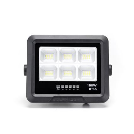 Aigostar - LED Dimbare zonne-schijnwerper LED/100W/3,4V IP65 + afstandsbediening