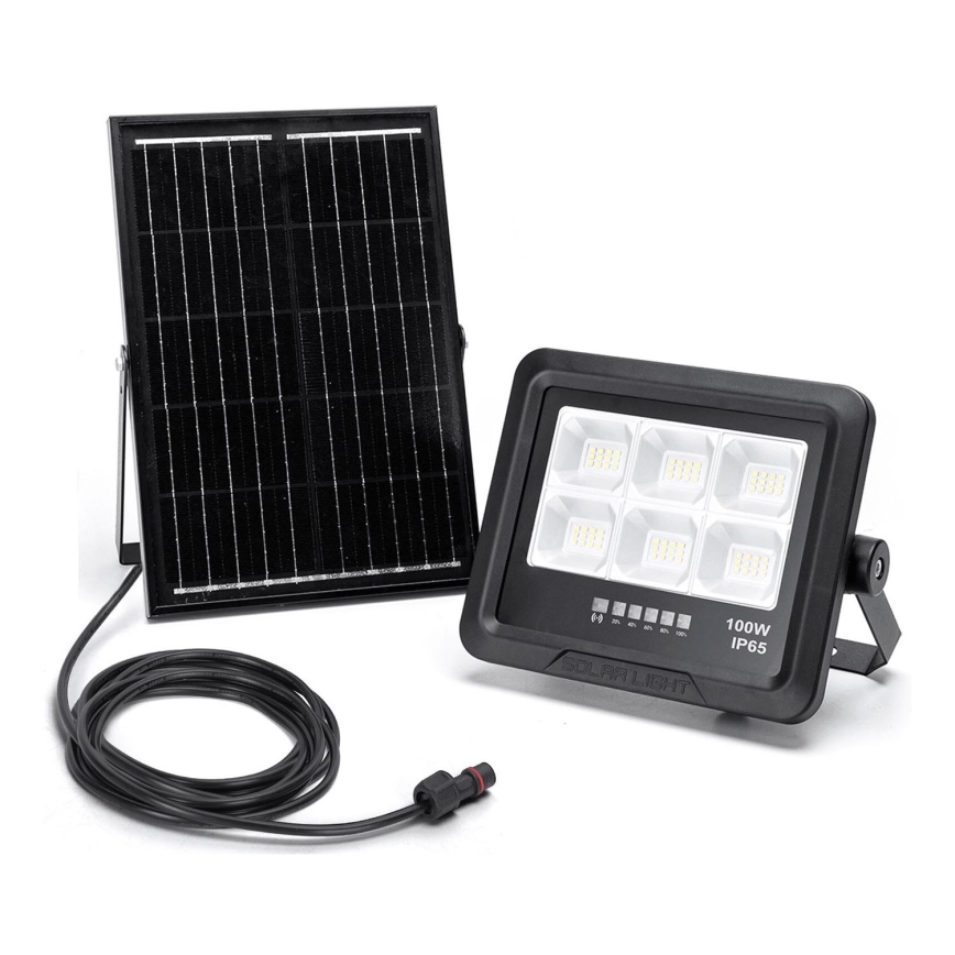 Aigostar - LED Dimbare zonne-schijnwerper LED/100W/3,4V IP65 + afstandsbediening