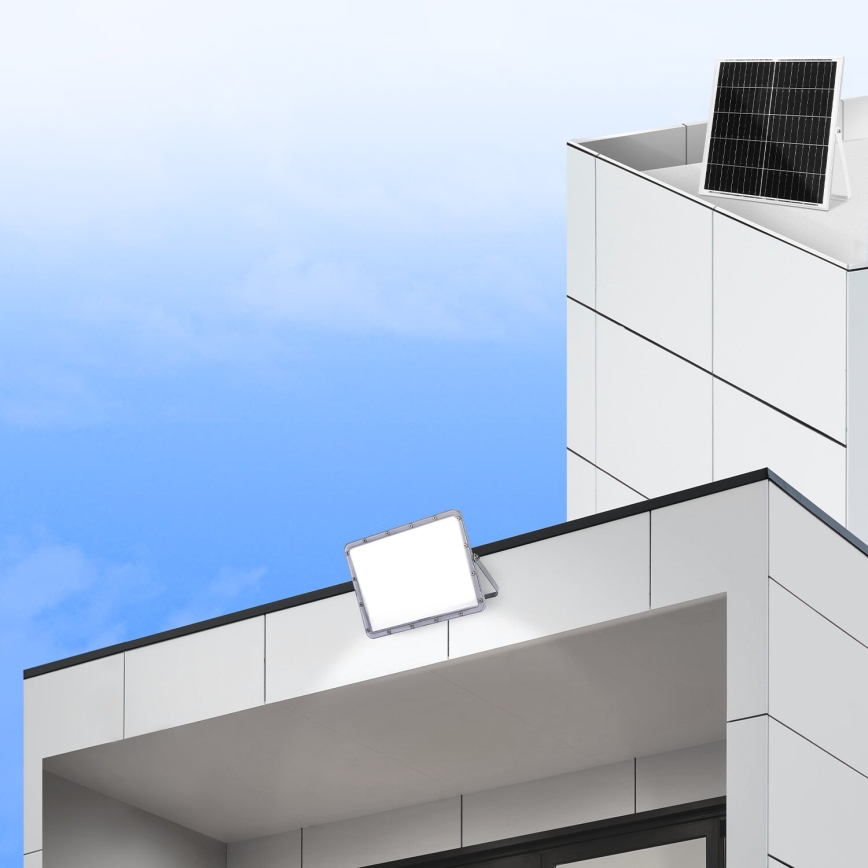Aigostar - LED Dimbare zonne-schijnwerper LED/200W/3,2V IP65 20000 mAh + afstandsbediening