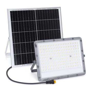 Aigostar - LED Dimbare zonne-schijnwerper LED/200W/3,2V IP65 + afstandsbediening