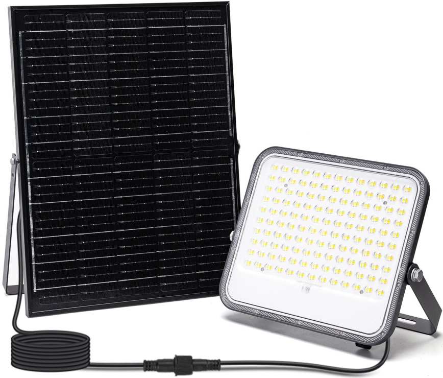 Aigostar - LED Dimbare zonne-schijnwerper LED/200W/3,4V 3000/4000/6500K IP66 16000 mAh + afstandsbediening