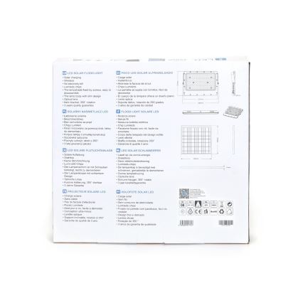 Aigostar - LED Dimbare zonne-schijnwerper LED/200W/3,4V 20000 mAh IP65 + afstandsbediening