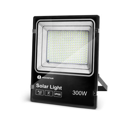 Aigostar - LED Dimbare zonne-schijnwerper LED/300W/3,2V IP66 + afstandsbediening
