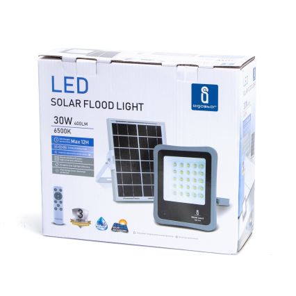 Aigostar - LED Dimbare zonne-schijnwerper LED/30W/3,2V 20000 mAh IP67 + AB