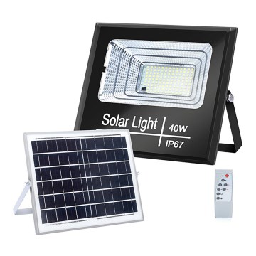 Aigostar - LED Dimbare zonne-schijnwerper LED/40W/3,2V IP67 2000 mAh + AB