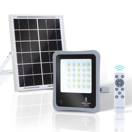 Aigostar - LED Dimbare zonne-schijnwerper LED/50W/3,2V IP65 6000 mAh + AB