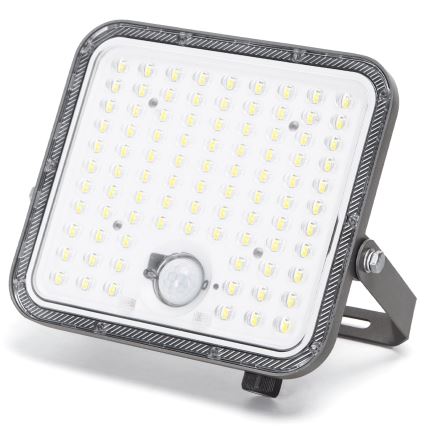 Aigostar - LED Dimbare zonne-schijnwerper met sensor LED/120W/3,4V 6500K IP66 8000 mAh + afstandsbediening