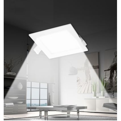 Aigostar - LED Hang plafondverlichting LED/18W/230V 22x22 cm 3000K wit