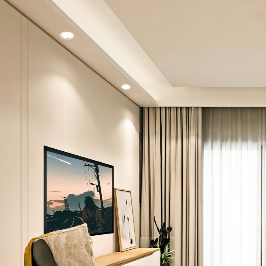 Aigostar - LED Hang plafondverlichting ULTRATHIN LED/6W/230V 3000K wit