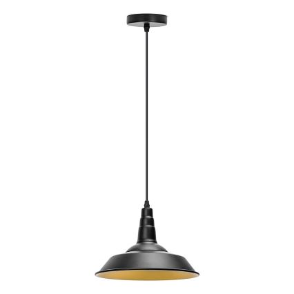Aigostar - LED hanglamp aan kabel 1xE27/60W/230V Ø 36 cm zwart
