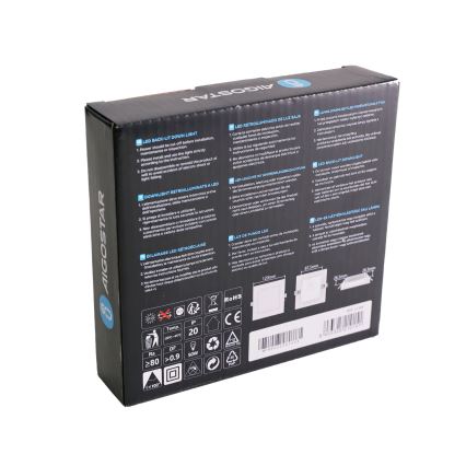 Aigostar - LED-inbouwarmatuur 6W/230V 3000K 12x12 cm wit