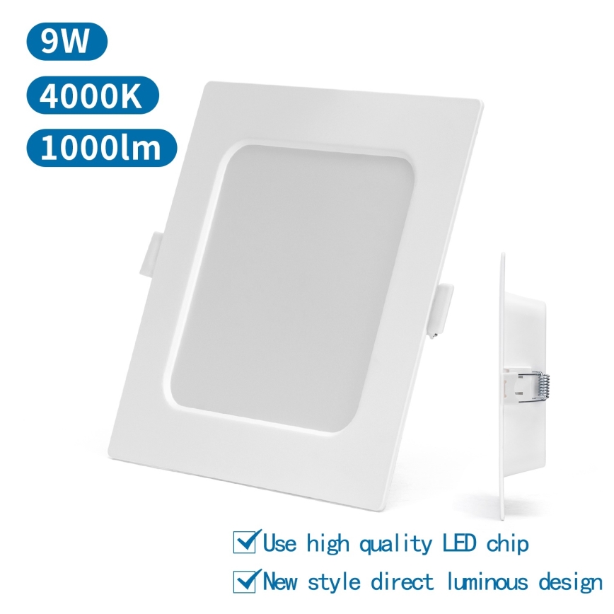 Aigostar - LED inbouwarmatuur LED/9W/230V 4000K 14,5x14,5 cm wit