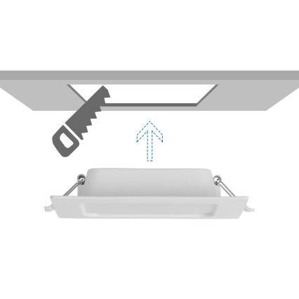 Aigostar - LED inbouwarmatuur LED/9W/230V 4000K 14,5x14,5 cm wit