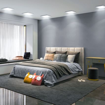 Aigostar - LED inbouwlamp LED/12W/230V 6500K 17,5x17,5 cm wit