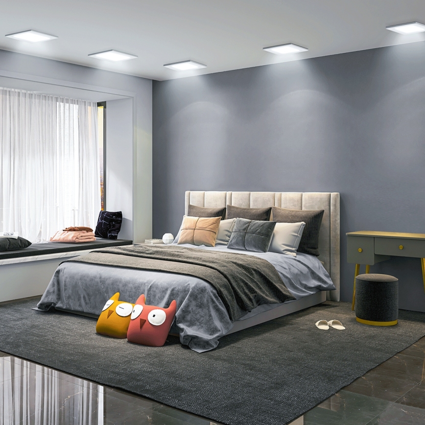 Aigostar - LED inbouwlamp LED/12W/230V 6500K 17,5x17,5 cm wit