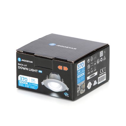 Aigostar - LED Inbouwlamp LED/5W/230V 6500K Ø 8,5 cm wit