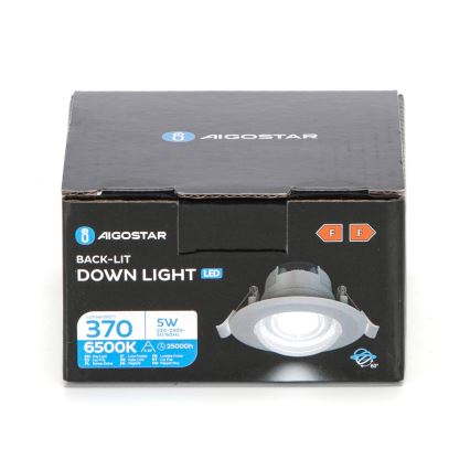 Aigostar - LED Inbouwlamp LED/5W/230V 6500K Ø 8,5 cm wit
