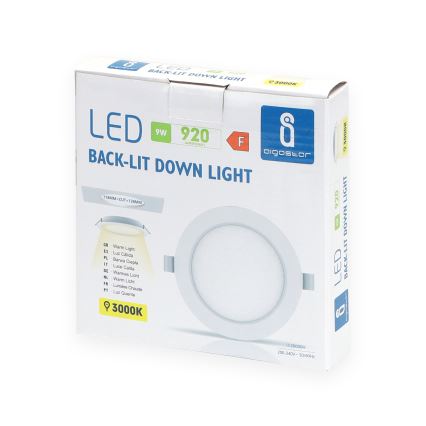 Aigostar - LED inbouwspot, 9W, 230V, 3000K, Ø 14,5 cm, wit