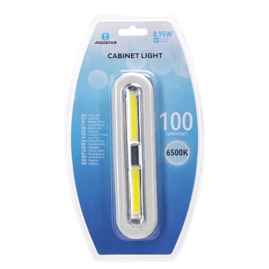 Aigostar - LED kastverlichting LED/3xAAA 6500K wit