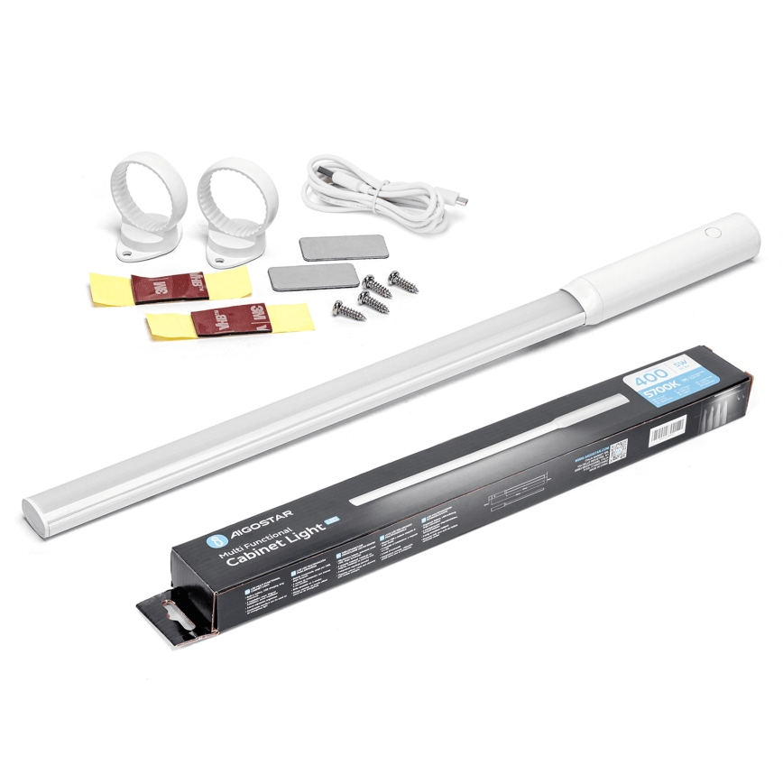 Aigostar - LED kastverlichting met bewegingssensor LED/5W/5V 5700K wit