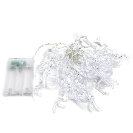 Aigostar - LED Kerst lichtsnoer 20xLED/3xAA 3,3m rendieren