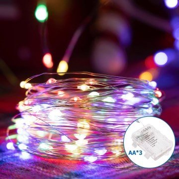 Aigostar - LED Kerst lichtsnoer voor buiten 100xLED/8 Functies 10,3m IP44 Meerdere kleuren