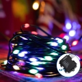 Aigostar -LED Kerst lichtsnoer voor buiten 150xLED/8 Functies 3xAA 15,3m IP44 Meerdere kleuren