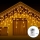 Aigostar - LED Kerst lichtsnoer voor buiten 200xLED/8 Functies 13x0,6m IP44 warm wit