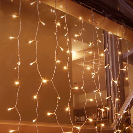 Aigostar - LED Kerst lichtsnoer voor buiten 200xLED/8 Functies 5x2m IP44 warm wit