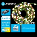 Aigostar - LED Kerst lichtsnoer voor buiten 500xLED/8 Functies 53m IP44 Meerdere kleuren