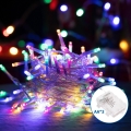 Aigostar - LED Kerst lichtsnoer voor buiten 50xLED/8 Functies 3xAA 5,3m IP44 Meerdere kleuren