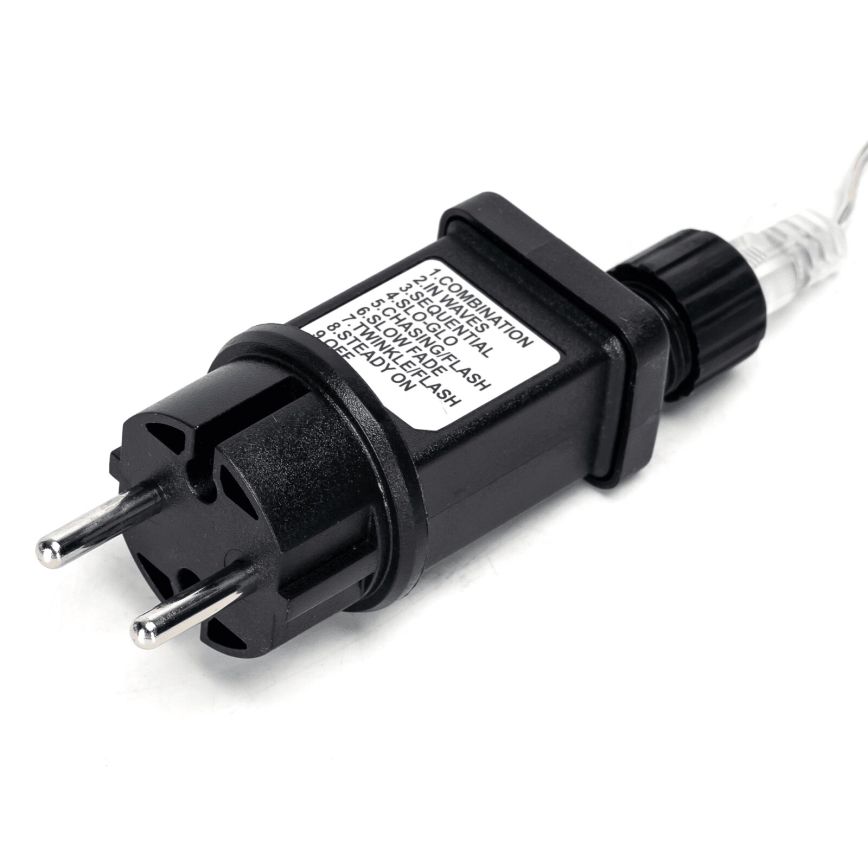 Aigostar - LED Kerst lichtsnoer voor buiten 50xLED/8 Functies 8m IP44 koud wit