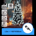 Aigostar - LED kerstboom voor buiten 205xLED/8 functies 1,8 m IP44 koud wit