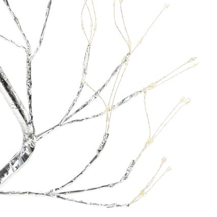 Aigostar - LED kerstdecoratie 108xLED/3xAA/8 functies 45cm warm wit