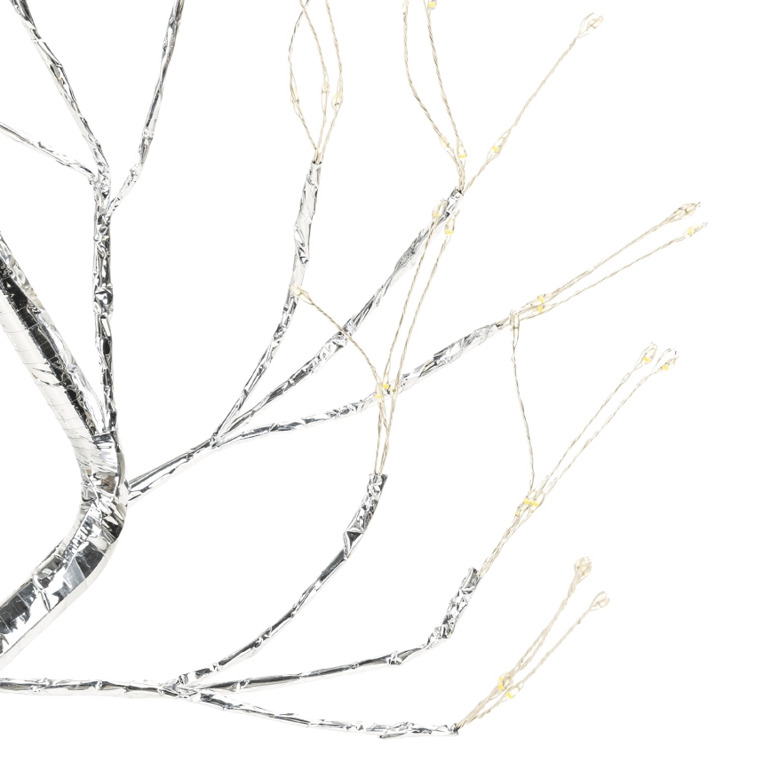 Aigostar - LED kerstdecoratie 108xLED/3xAA/8 functies 45cm warm wit