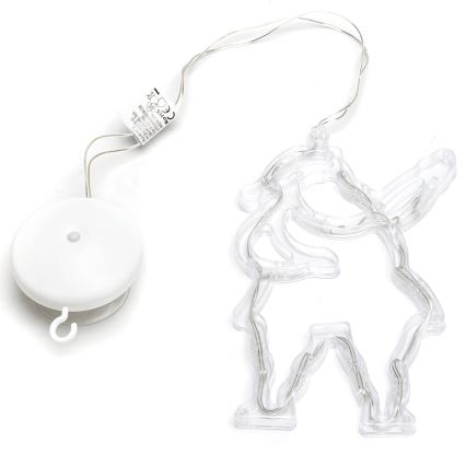 Aigostar - LED kerstdecoratie 10xLED/3xAAA Kerstman 20 cm