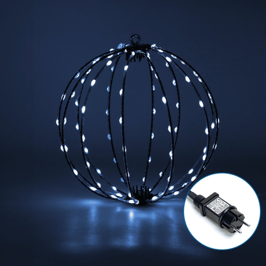 Aigostar - LED Kerstdecoratie voor buiten 3,6W/230V bol 30cm IP44 koud wit