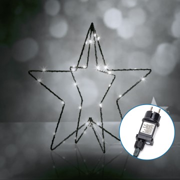 Aigostar - LED Kerstdecoratie voor buiten 3,6W/230V ster 30cm IP44 koud wit