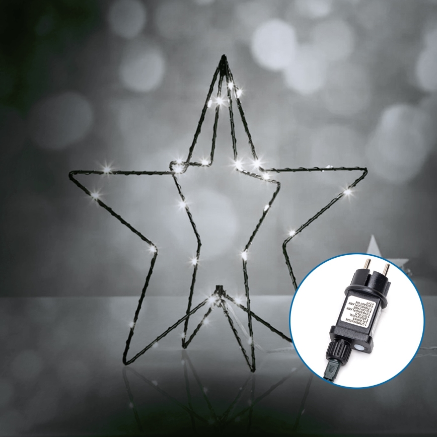 Aigostar - LED Kerstdecoratie voor buiten 3,6W/230V ster 30cm IP44 koud wit