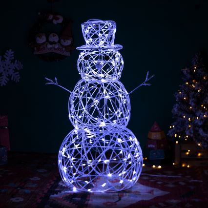 Aigostar - LED Kerstdecoratie voor buiten 3,6W/31/230V 6500K 120cm IP44 sneeuwpop