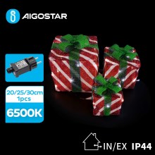 Aigostar- LED Kerstdecoratie voor buiten 3,6W/31/230V 6500K 20/25/30cm IP44 cadeaus
