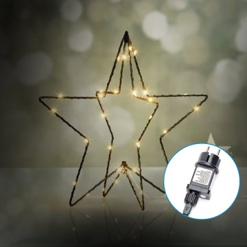 Aigostar-LED Kerstdecoratie voor buiten LED/3,6W/230V ster 30cm IP44 warm wit