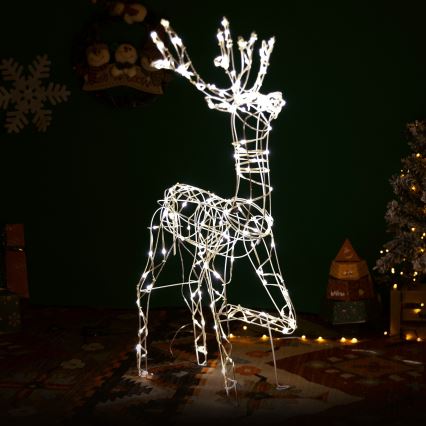 Aigostar - LED Kerstdecoratie voor buiten LED/3,6W/31/230V 2700K 75 cm IP44 rendier